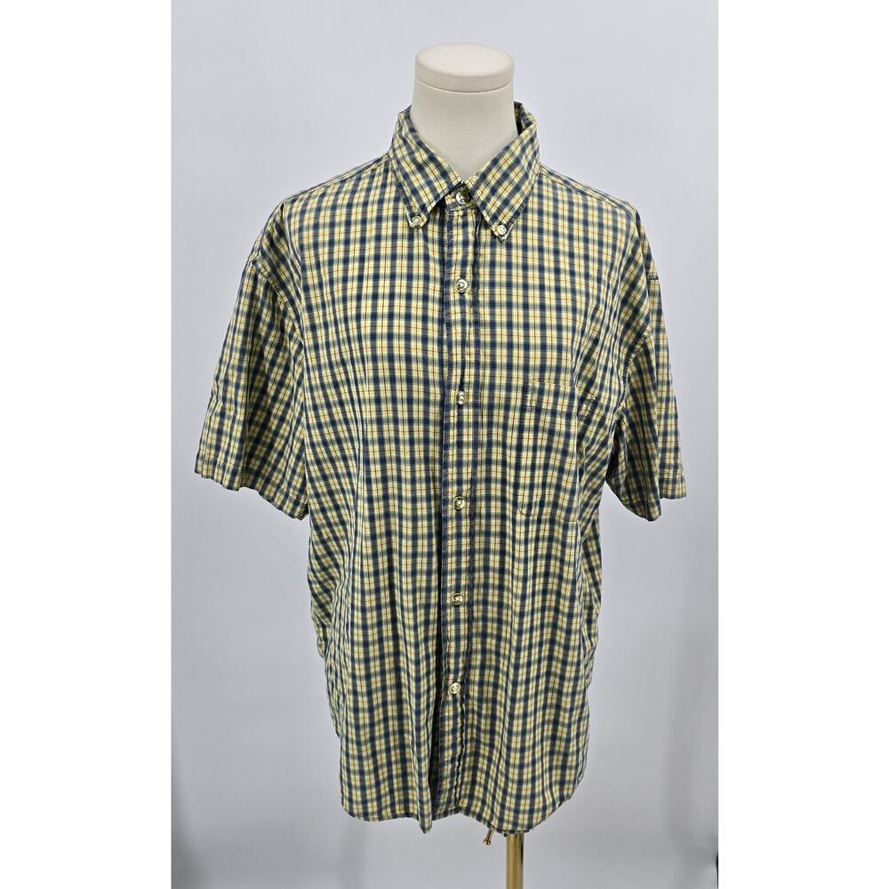 Vintage Y2K Polo Jeans Co. Plaid Button-Up Shirt